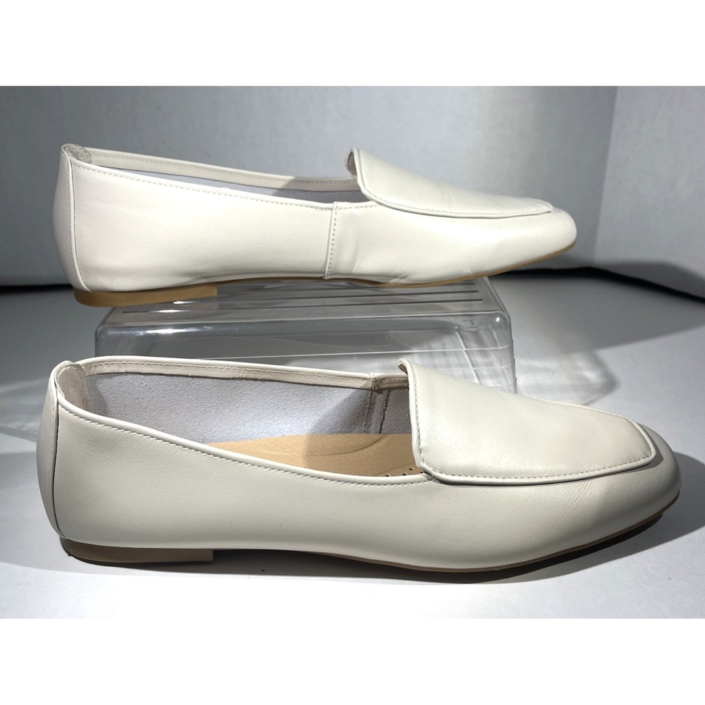 NWB Alex Marie‎ Brenna 4 Feature Tech Slip-on Ivory Leather Loafers Women's 9M